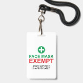 Gesichtsmaske ausgenommen ausweis (Vorderseite mit Lanyard)