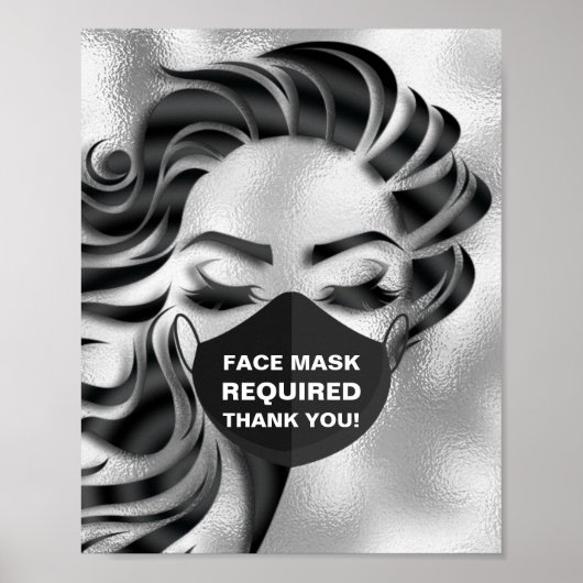 Gesichtsmaske erforderlich Cosmetologe Cosmetologe Poster (Vorne)