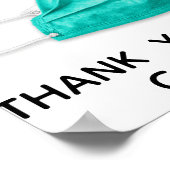 Gesichtsmaske erforderlich Vielen Dank Poster (Ecke)