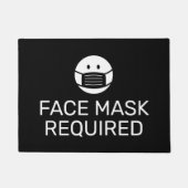 Gesichtsmaske erfordert Türmatte für den Shop (Vorderseite)