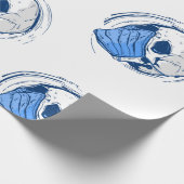Gesichtsmaske Geschenkpapier (Ecke)