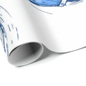 Gesichtsmaske Geschenkpapier (Rolleneckpunkt)