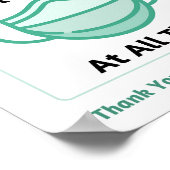 Gesichtsmaske jederzeit erforderlich poster (Ecke)