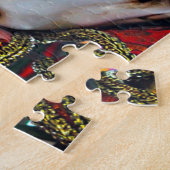 Gesichtsmaske Mardi Gras Louisana. Puzzle (Seite)