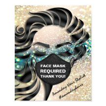 Gesichtsmaske mit erforderlichem Covid-Glitzer Sch