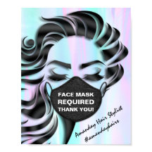 Gesichtsmaske mit erforderlichem Covid-Holograph