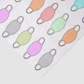 Gesichtsmaske Pastell Muster Seidenpapier (Detail)