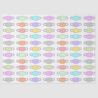 Gesichtsmaske Pastell Muster Seidenpapier