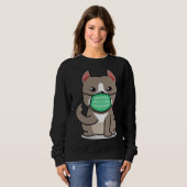 Gesichtsmaske Pitbull Sweatshirt (Vorne ganz)