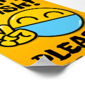 Gesichtsmaske tragen poster (Ecke)