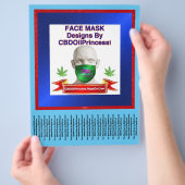 Gesichtsmasken-Designs von CBDOilPrincess! Flyer! Flyer (Hand)