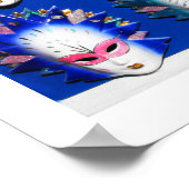Gesichtsmasken Poster (Ecke)