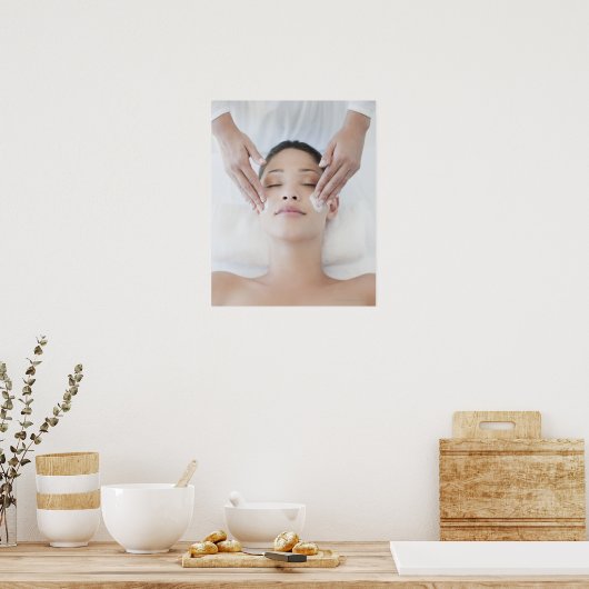 Gesichtsmassage Poster (Küche)