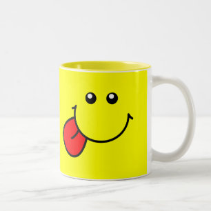 Gesichtsmug Zweifarbige Tasse