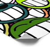 Gesichtsmuster Poster (Ecke)