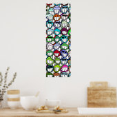 Gesichtsmuster Poster (Küche)