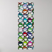 Gesichtsmuster Poster (Vorne)