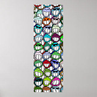 Gesichtsmuster Poster