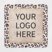 Gesichtsmuster und Gold Vintag Etiketten (Design 2)