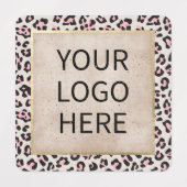 Gesichtsmuster und Gold Vintag Etiketten (Design 1)