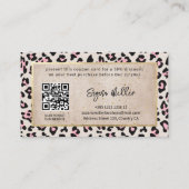 Gesichtsmuster und Gold Vintag Rabattkarte (Rückseite)