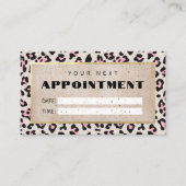 Gesichtsmuster und Gold Vintag Terminkarte (Vorderseite)
