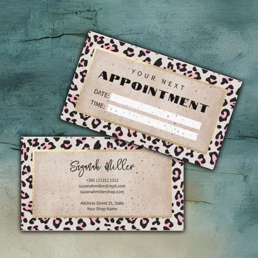 Gesichtsmuster und Gold Vintag Terminkarte