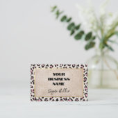 Gesichtsmuster und Gold Vintag Visitenkarte (Stehend Vorderseite)