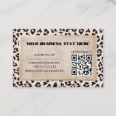 Gesichtsmuster und Gold Vintag Visitenkarte (Rückseite)