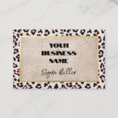 Gesichtsmuster und Gold Vintag Visitenkarte (Vorderseite)