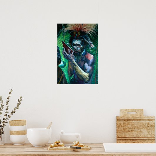 Gesichtspainter 2 poster (Küche)