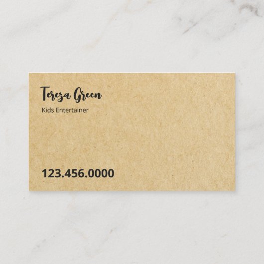 Gesichtspainter QR Visitenkarte (Rückseite)