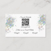 Gesichtspainting Facainter Child Entertainment Visitenkarte (Rückseite)