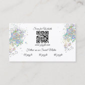 Gesichtspainting Facepainter Balloon Twister Visitenkarte (Rückseite)