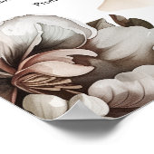 Gesichtspanatomie Facial Fat Pad mit Peony-Blume Poster (Ecke)