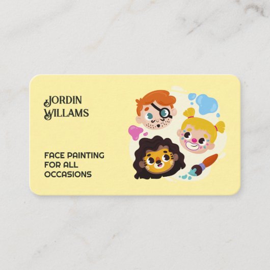 Gesichtspflege Visitenkarte (Vorderseite)