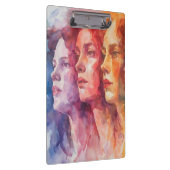 Gesichtspflege von Frauen - Aquarellmalerei Klemmbrett (Rechts)