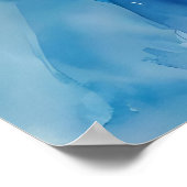 Gesichtspflege von Frauen - Aquarellmalerei Poster (Ecke)