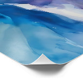 Gesichtspflege von Frauen - Aquarellmalerei Poster (Ecke)