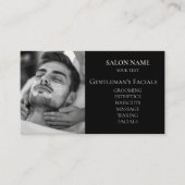 Gesichtspflegebehandlungen für Männer QR-Code Visitenkarte (Vorderseite)