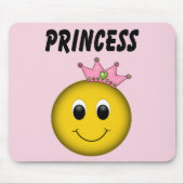 Gesichtsprinzessin mit Krone Mousepad (Vorne)