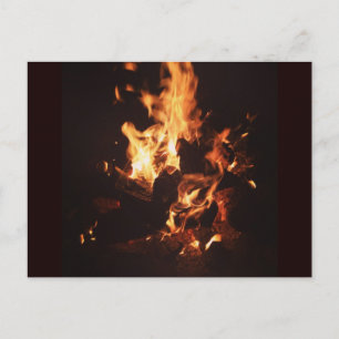 Gesichtspunkt der Flammen-Postkarte Postkarte