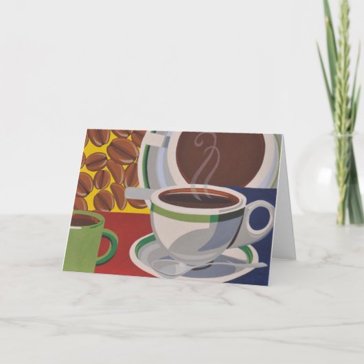 Gesichtspunkt-Kaffee-Karte Karte (Vorderseite)
