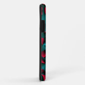 Gesichtsrot und Cyan Case-Mate iPhone Hülle (Hinten/Rechts)