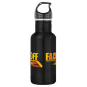 Gesichtssaal (Hockey) Edelstahlflasche (Vorderseite)