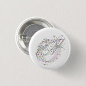 Gesichtsschild/Linie einfache Gestaltung Badge/Pin Button (Vorne & Hinten)