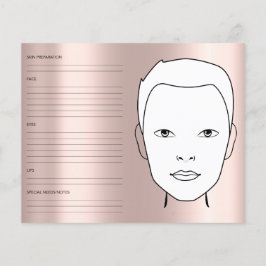 Gesichtsskizze Geschlecht neutraler Kosmetologe Flyer