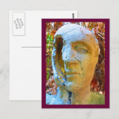 Gesichtsskulptur Postkarte (Vorne/Hinten)