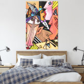 Gesichtssmoods Canvas drucken Cubism Portrait - Ma Leinwanddruck (Insitu (Schlafzimmer))