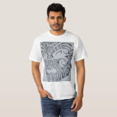 Gesichtstätowierung Ta Moko.maori T-Shirt (Vorne ganz)